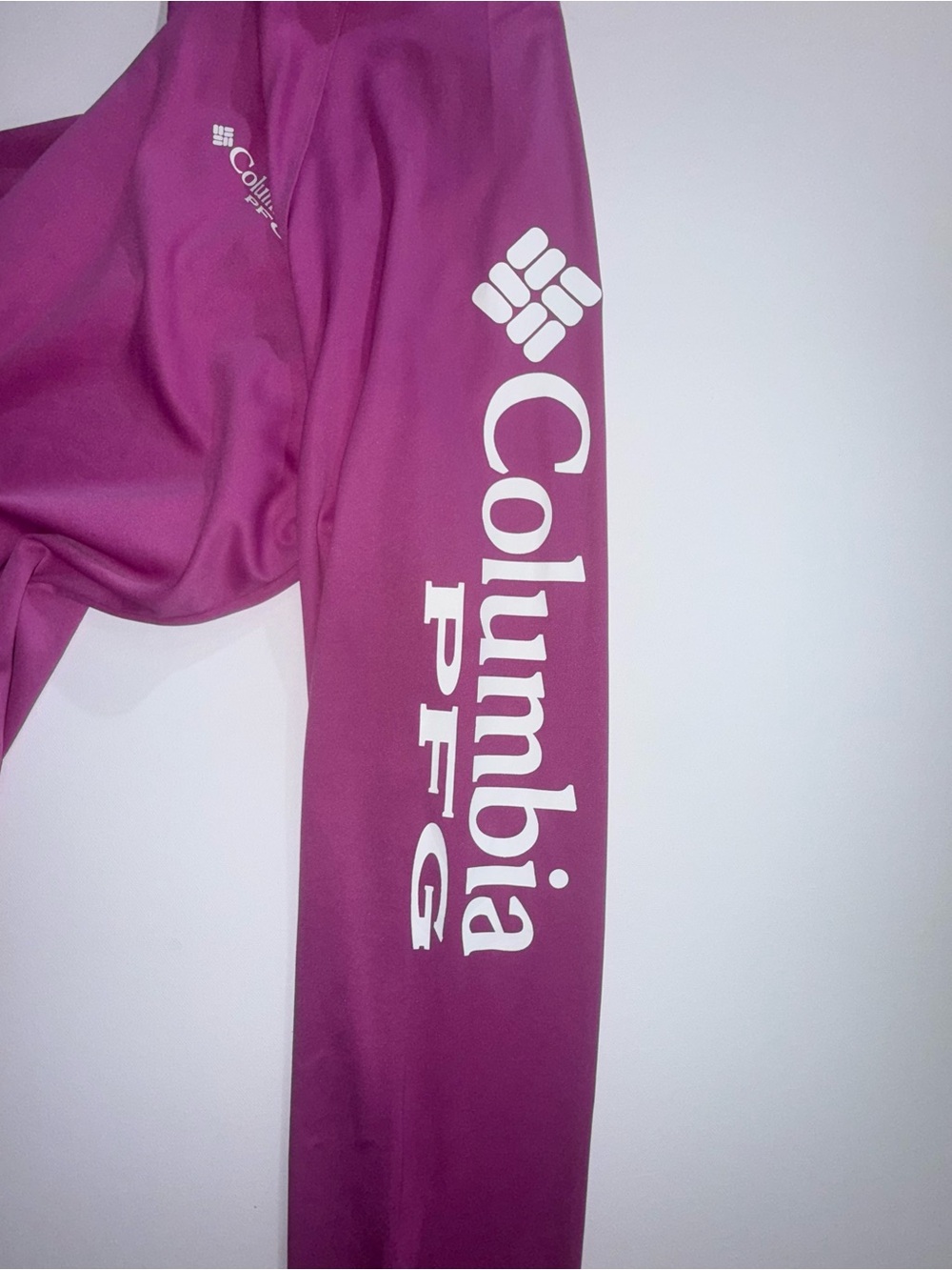 Columbia PFG Omni-Shade Long Sleeve Performance Fishing Shirt Size XL Purple - Picture 5 of 10